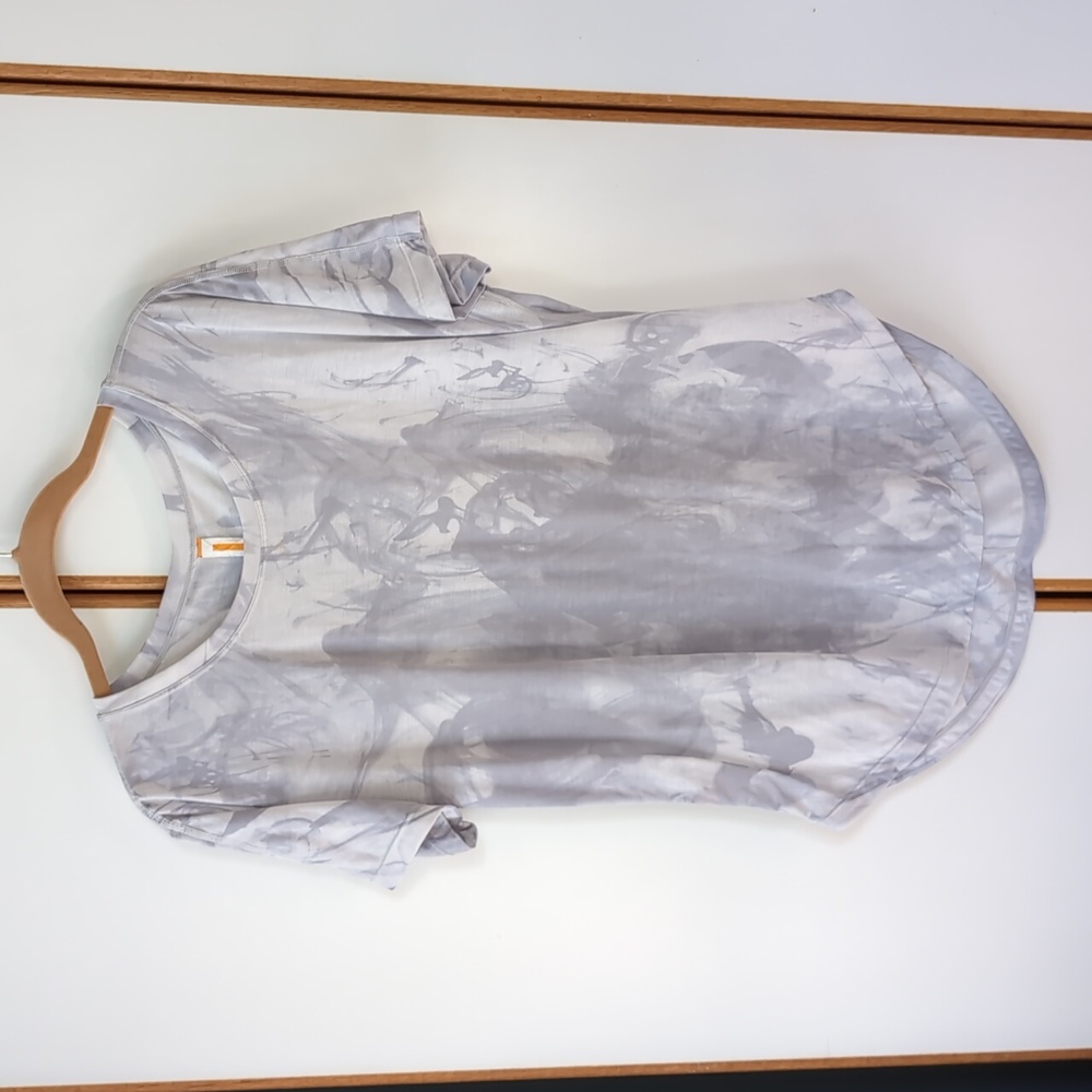 Lucy Final Rep Workout Tee M Crew Neck Short Sleeve Marble